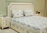 Icy Dune Geometric King Bedsheet Set