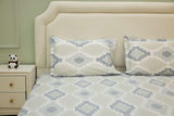 Icy Dune Geometric King Bedsheet Set