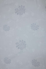 Misty Blue Grace Self-Design King Bedsheet Set