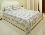 Ivory Blossom King Bedsheet Set