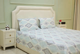 Aqua Mirage Geometric King Bedsheet Set