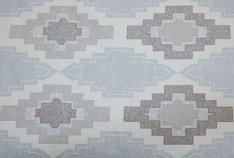 Glacier Mist Geometric King Bedsheet Set